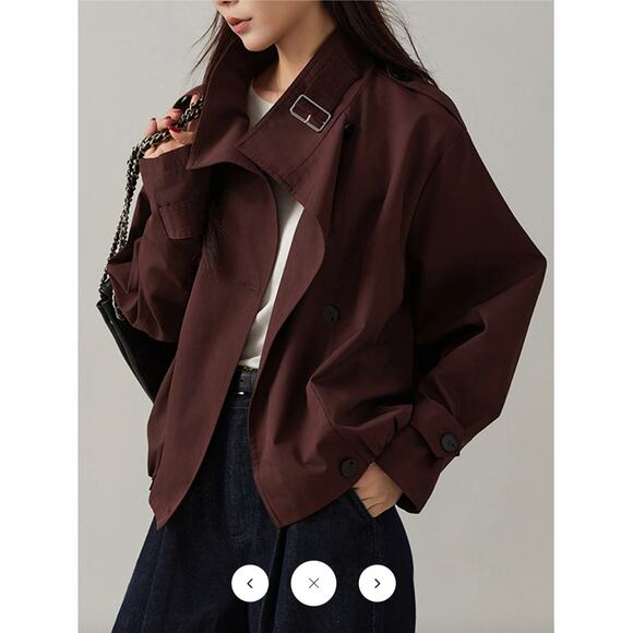Commense Jackets & Blazers - NWT Commense Vintage Loose Trench Coat Sz XL